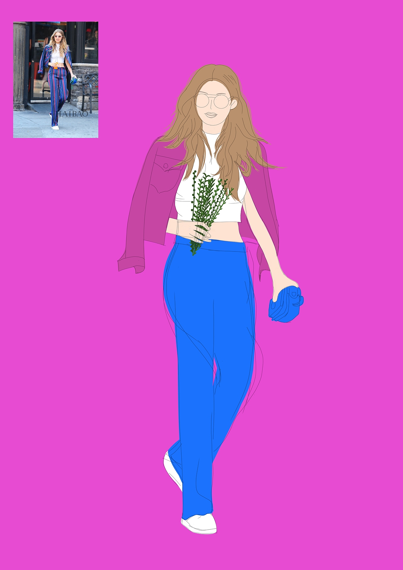 人物转插画（六）（图ZMjIyMDQxMzQ4） - 创作习作 - 站酷设计师爱画画的小G原创素材 - 站酷ZCOOL