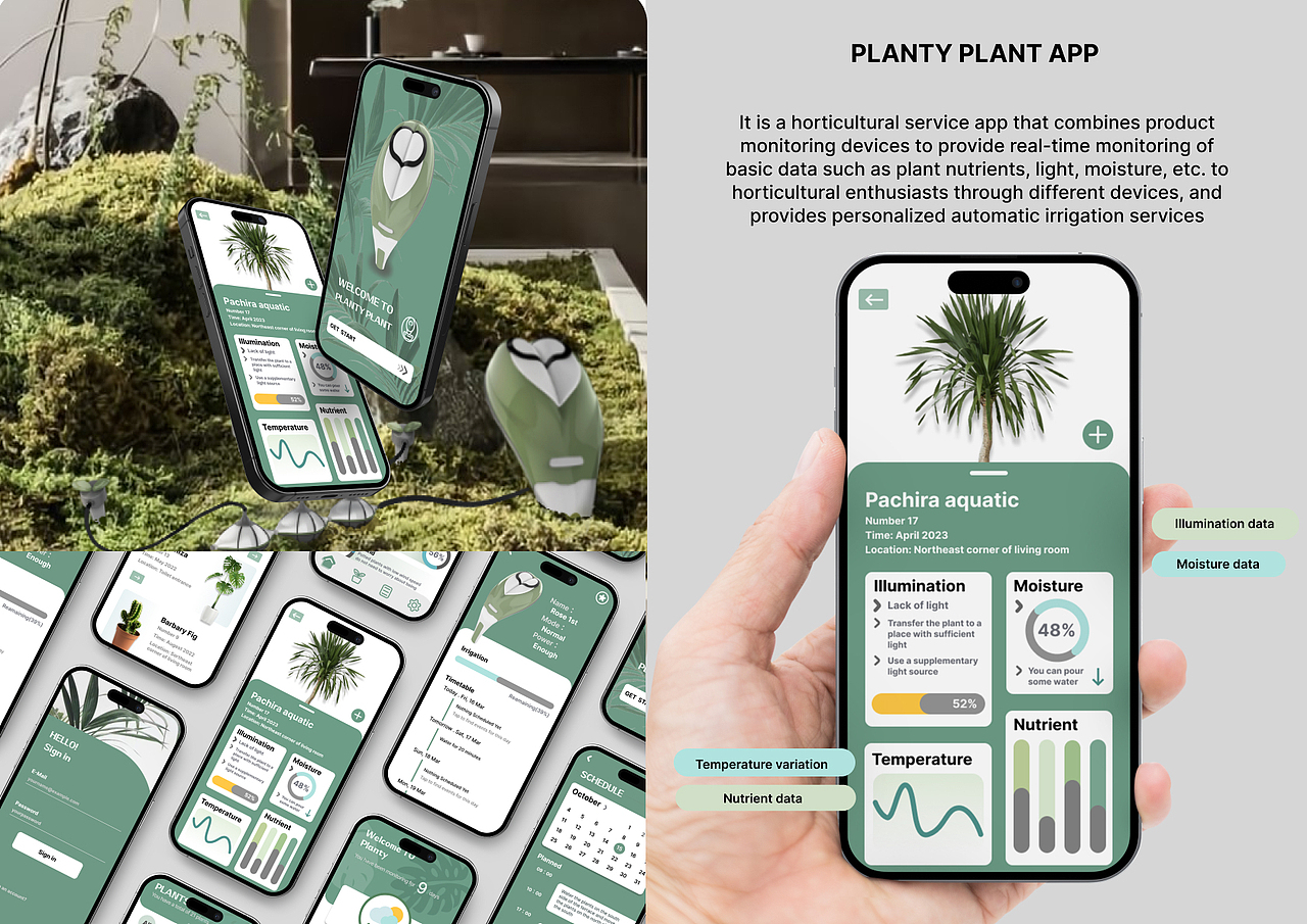 家用植物盆栽自动灌溉APP设计（图ZMzcwOTYxNjg0） - APP界面 - 站酷设计师kalankaya原创素材 - 站酷ZCOOL