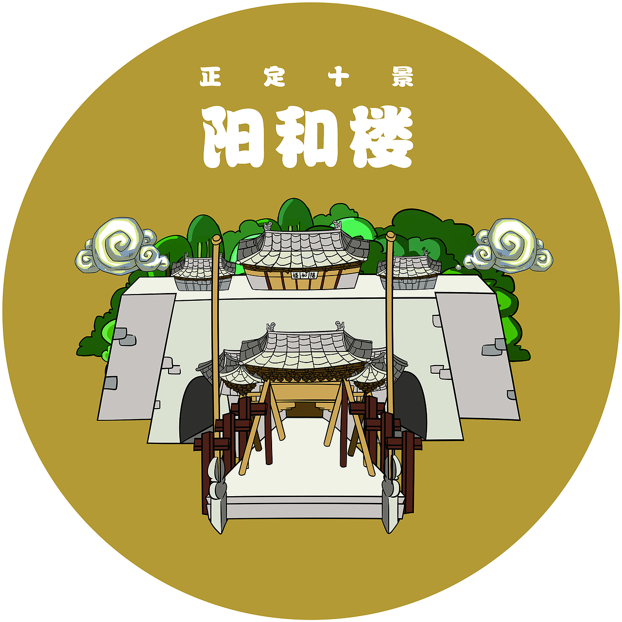 正定十四景-阳和楼