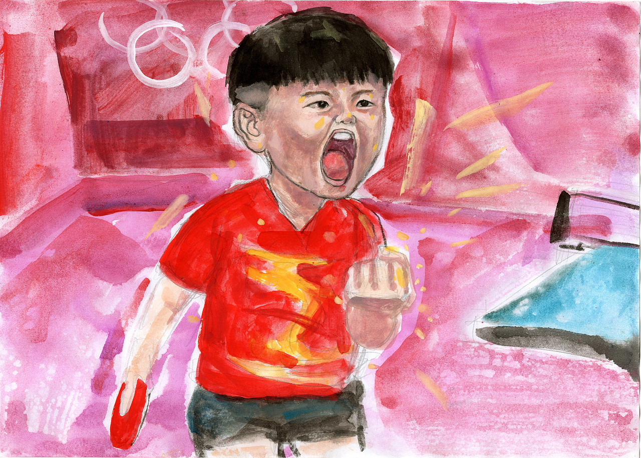 奥运会中国乒乓球队|插画|艺术插画|日出绘画工作室 - 原创作品
