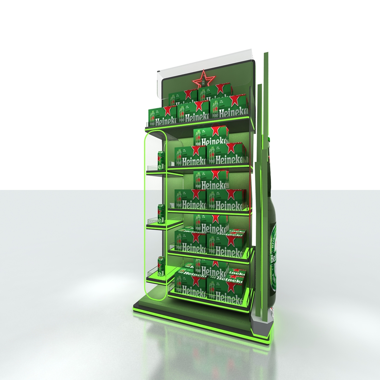 喜力超市堆头 效果图设计 美陈效果图设计（图ZMTkyNjg4ODUy） - 其他三维 - 站酷设计师艺汇设计原创素材 - 站酷ZCOOL