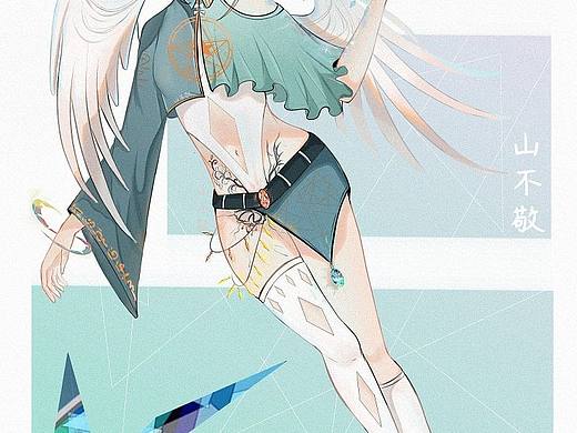 自家oc，名唤璃（个人主页-ZNjQ0NDM4NzY=） - 绘本 - 站酷设计师尘浔原创素材 - 站酷ZCOOL