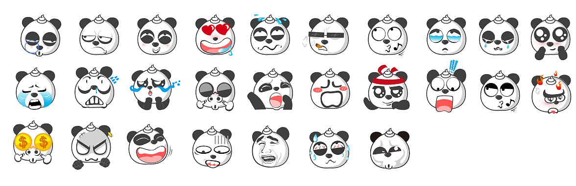 2005版:一系列表情包