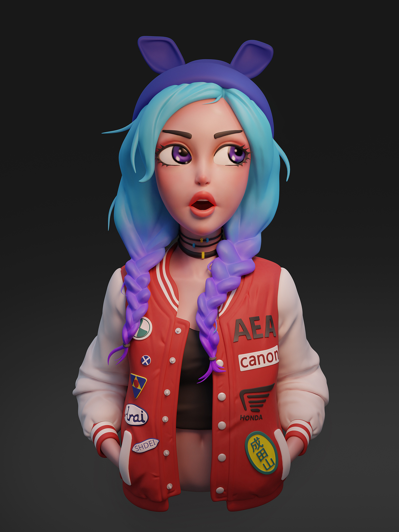 卡通女头像（图ZMjI2MDA5MzY0） - 人物/生物 - 站酷设计师RZN_原创素材 - 站酷ZCOOL