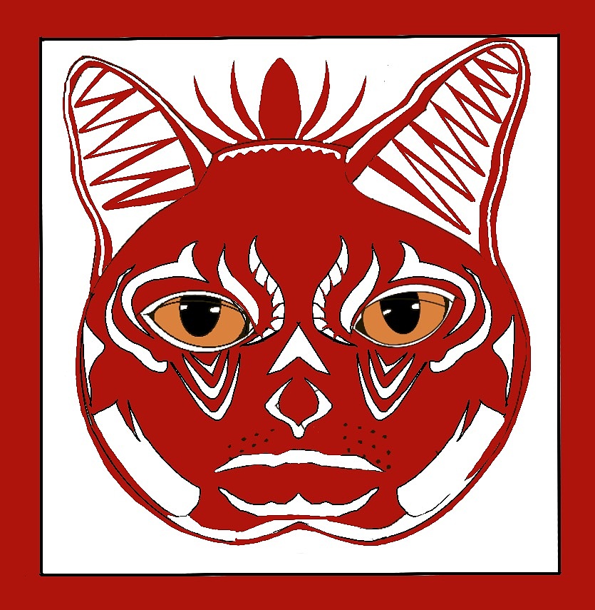剪纸与猫的形象的融合（图ZMzE5MDIzMzk2） - 工艺品设计 - 站酷设计师G千painting原创素材 - 站酷ZCOOL
