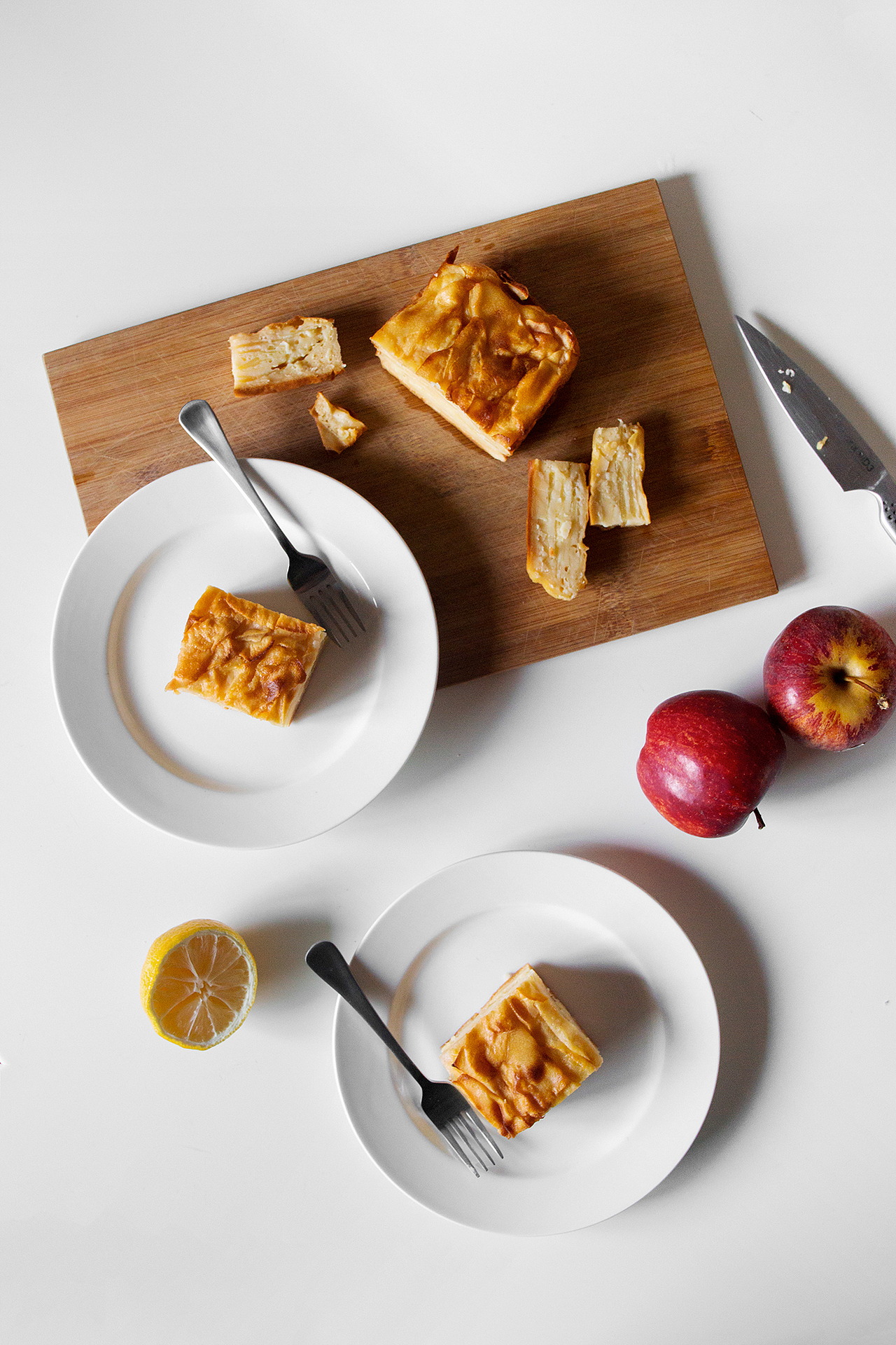 苹果隐形蛋糕·低糖健康·美食摄影