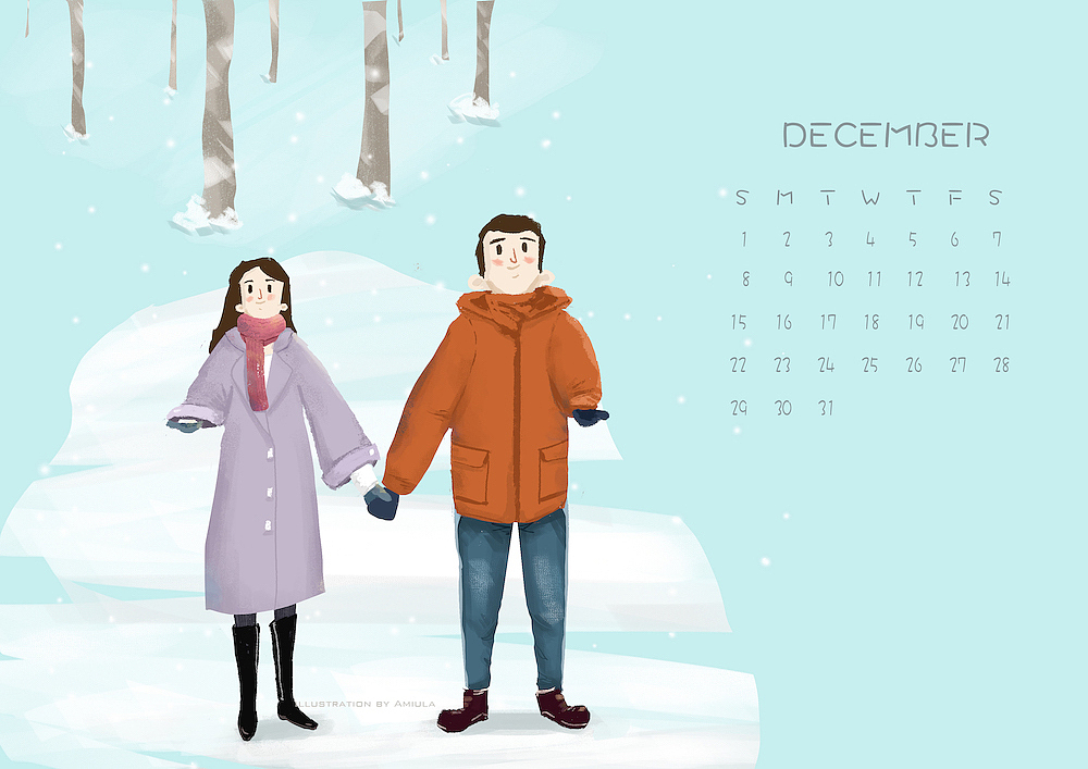 月历（图ZMjEyNDc5MTI4） - 儿童插画 - 站酷设计师Amiula原创素材 - 站酷ZCOOL