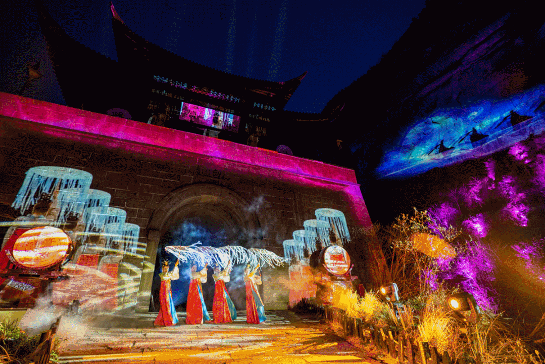 剑门长歌-山体实景崖壁灯光秀（图ZMjU5OTg3MTE2） - 舞台美术 - 站酷设计师Dannys1982001原创素材 - 站酷ZCOOL