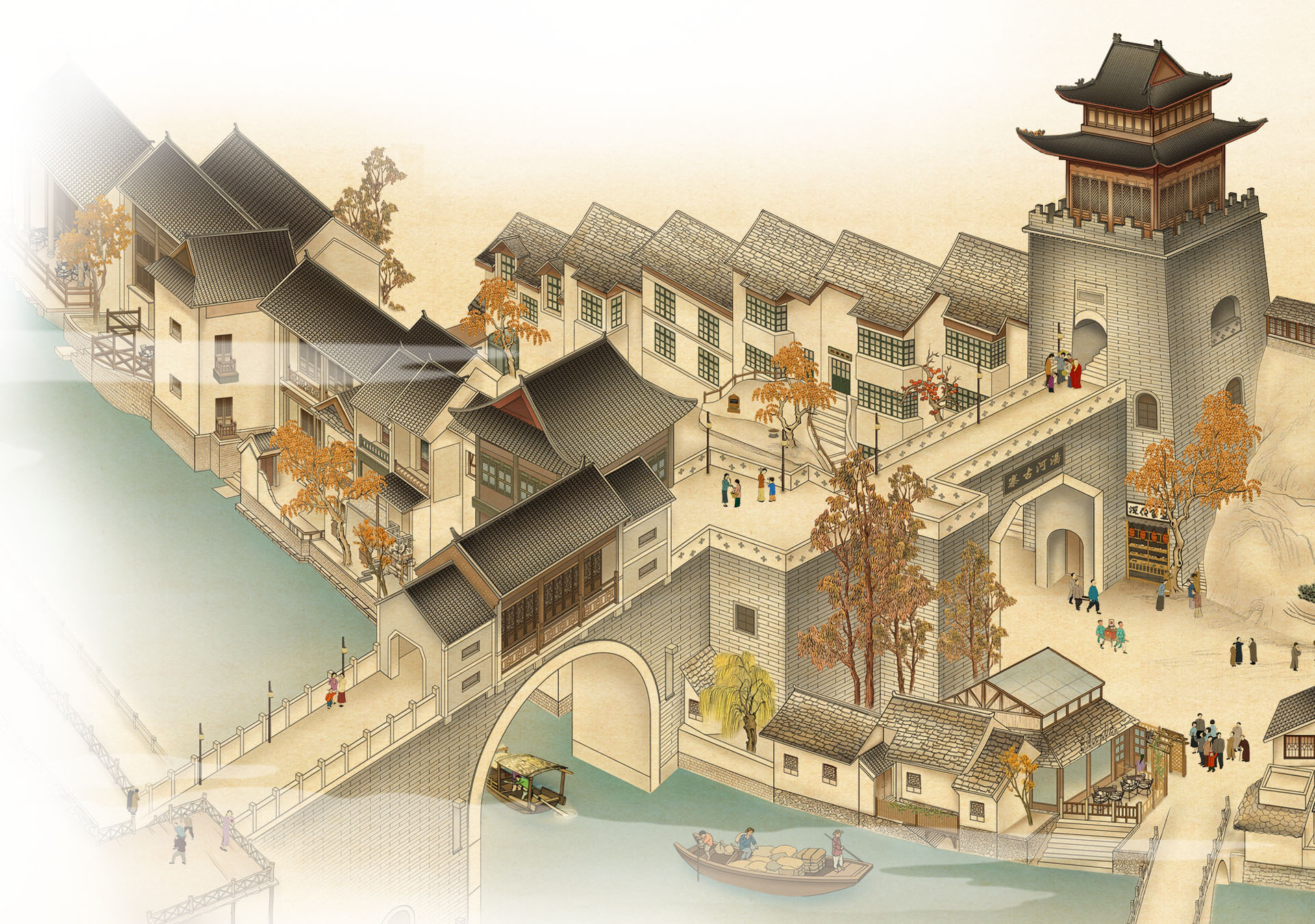 中国古代建筑|插画|概念设定|子都树蚁 - 原创作品 - 站酷 (ZCOOL)