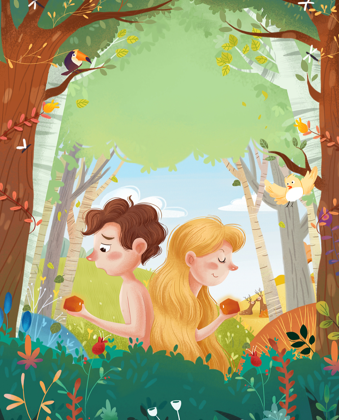 儿童绘本亚当夏娃