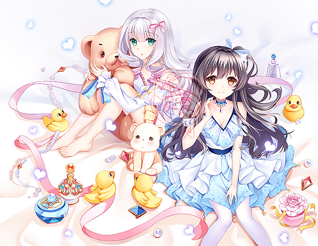 萌系少女插画（图ZOTI1MjY3ODQ=） - 商业插画 - 站酷设计师月小鹅原创素材 - 站酷ZCOOL