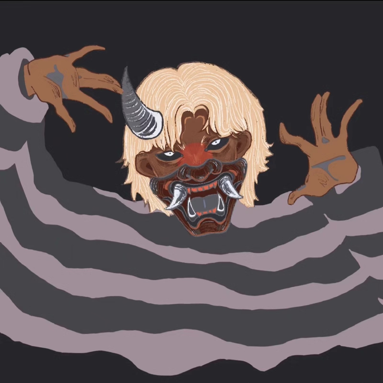 接稿|插画|艺术插画|喜丧鬼 - 原创作品 - 站酷 (zcool)