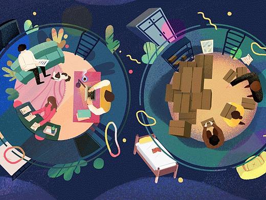 插画图片|《相信家庭的温暖》