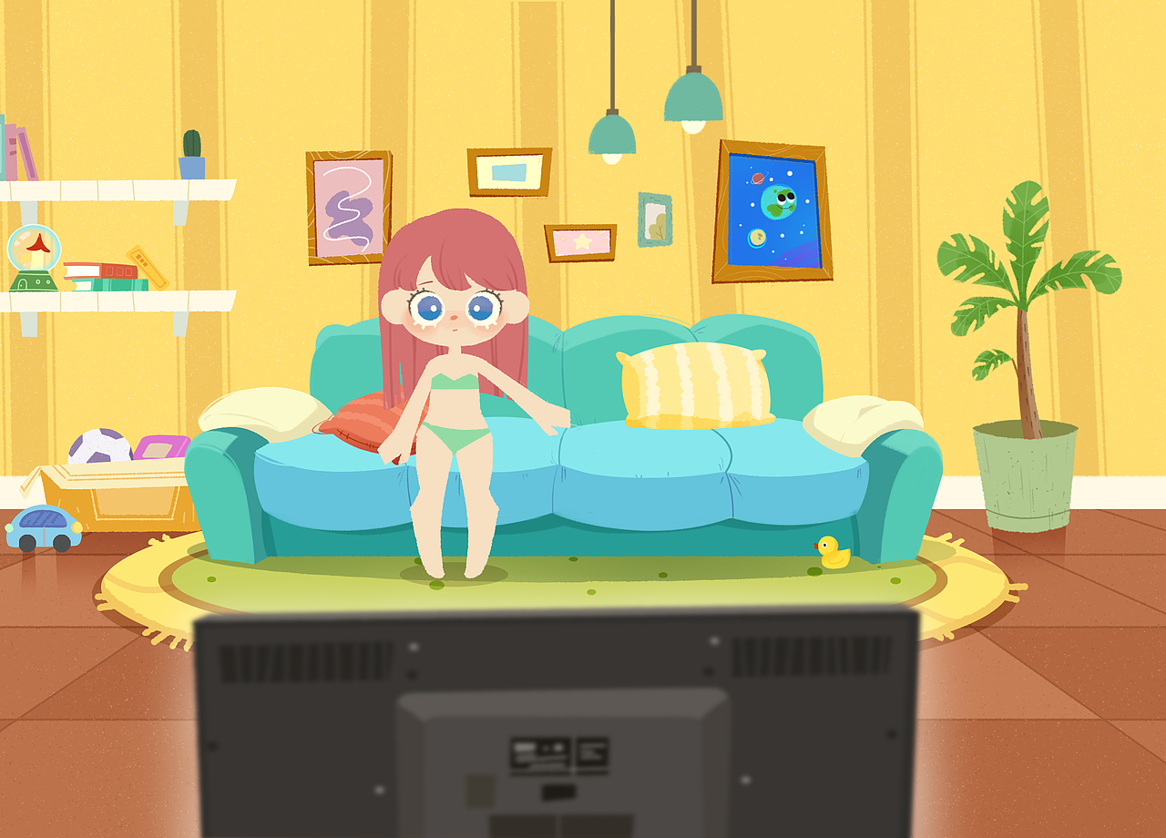 兒童插畫室內(nèi)小場景（圖ZMjU2OTkzMjI0） - 兒童插畫 - 站酷設(shè)計師浴球原創(chuàng)素材 - 站酷ZCOOL