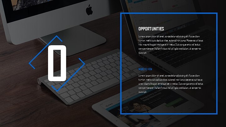 蓝色简洁风格年终总结工作汇报PPT模板