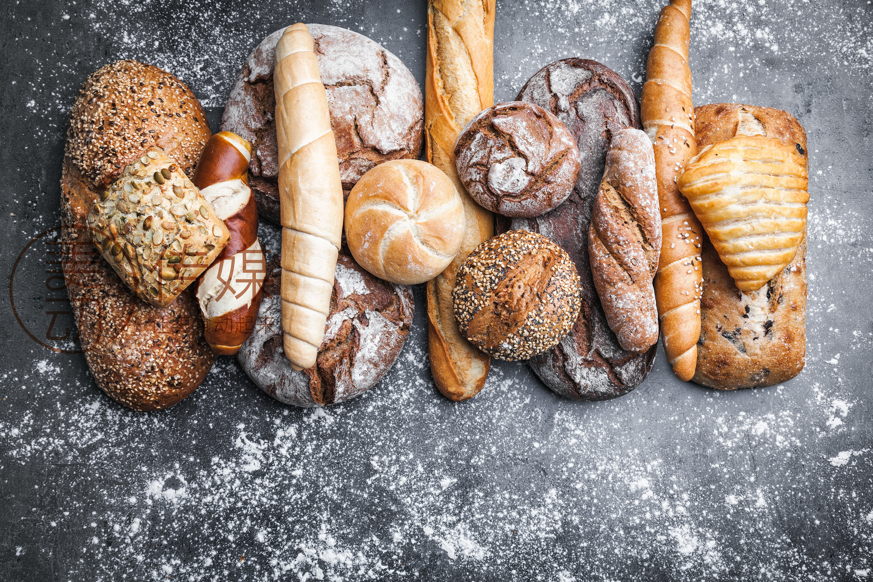 给上海知名品牌拍摄的烘培面包图片