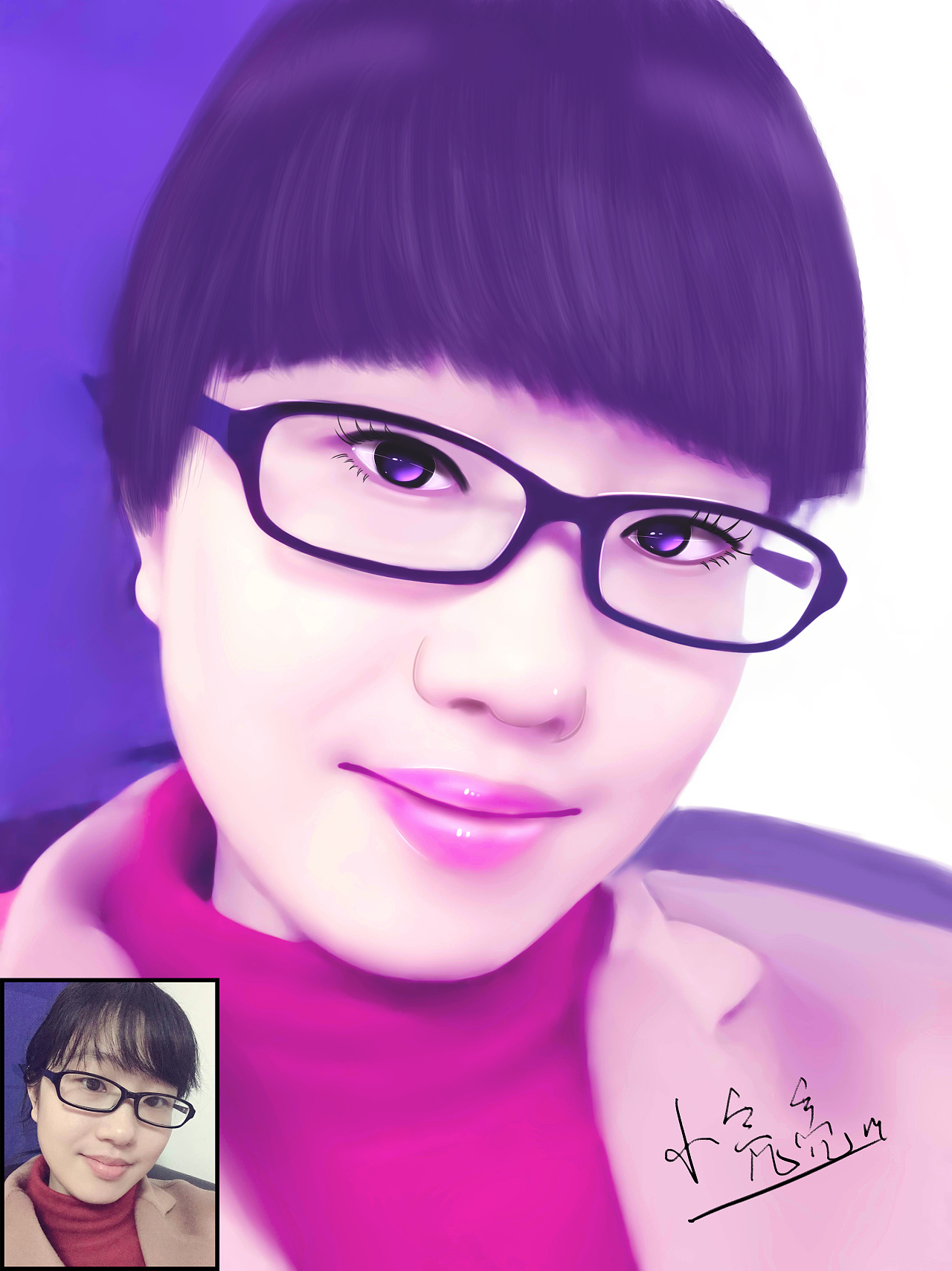 真人转手绘练习 - 原创作品 - 站酷(zcool)