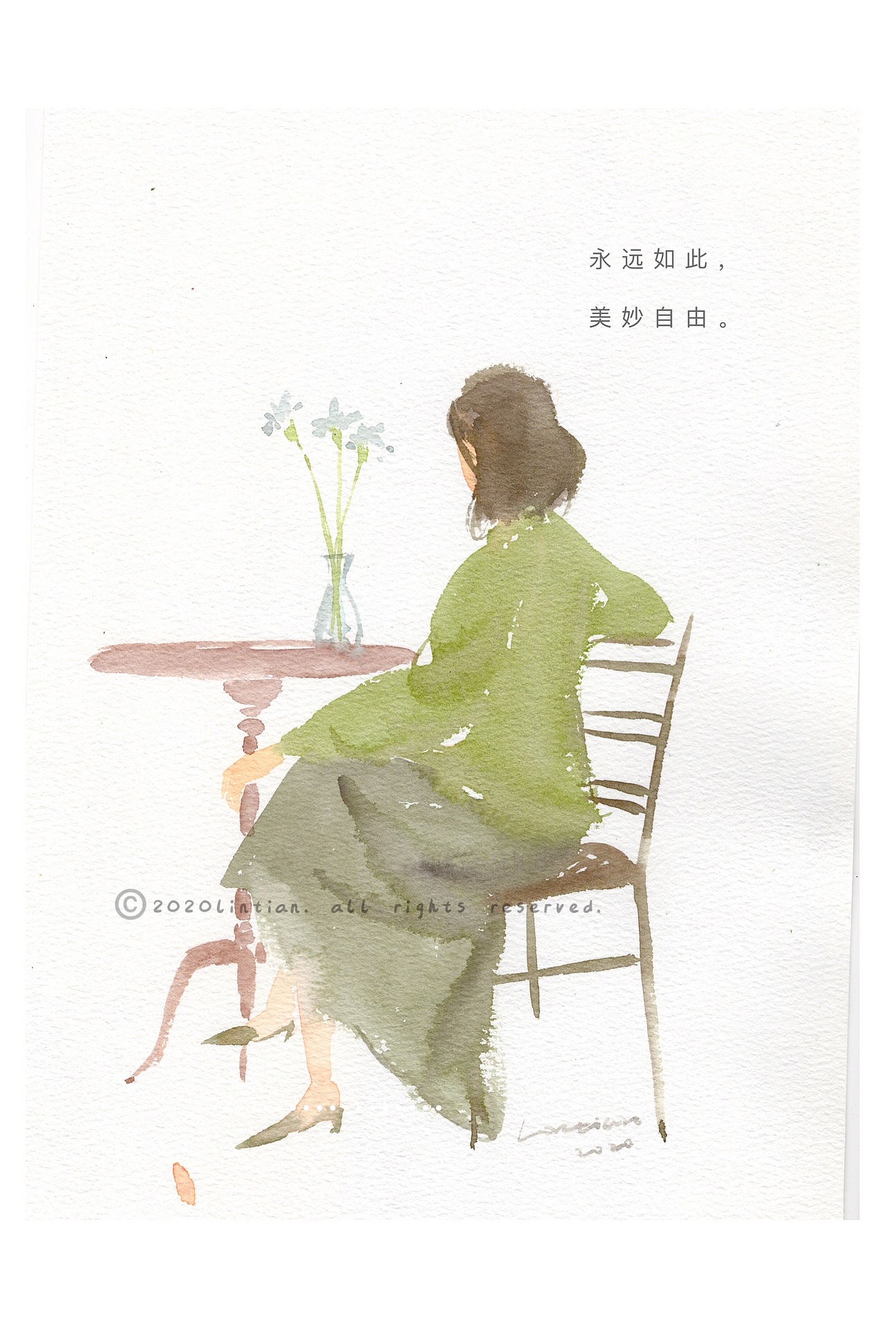 【水彩日记】一组人物水彩