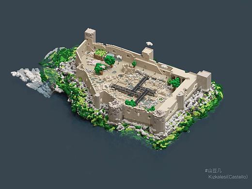 【像素体Magica voxel】土耳其水上城堡