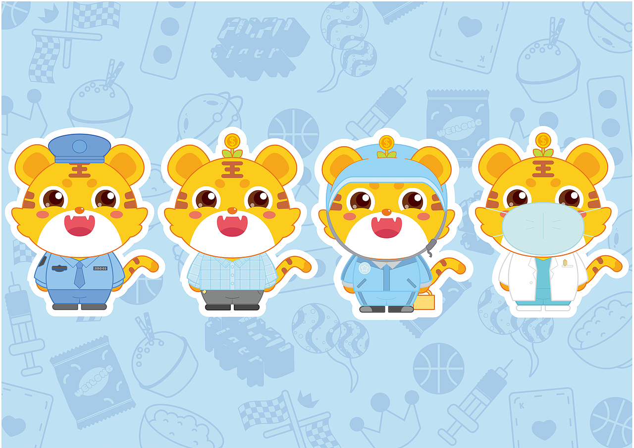 是你的芙芙哦—小老虎芙芙（圖ZMjg2Mjc0MjI4） - 玩具 - 站酷設(shè)計師CHI螃蟹原創(chuàng)素材 - 站酷ZCOOL