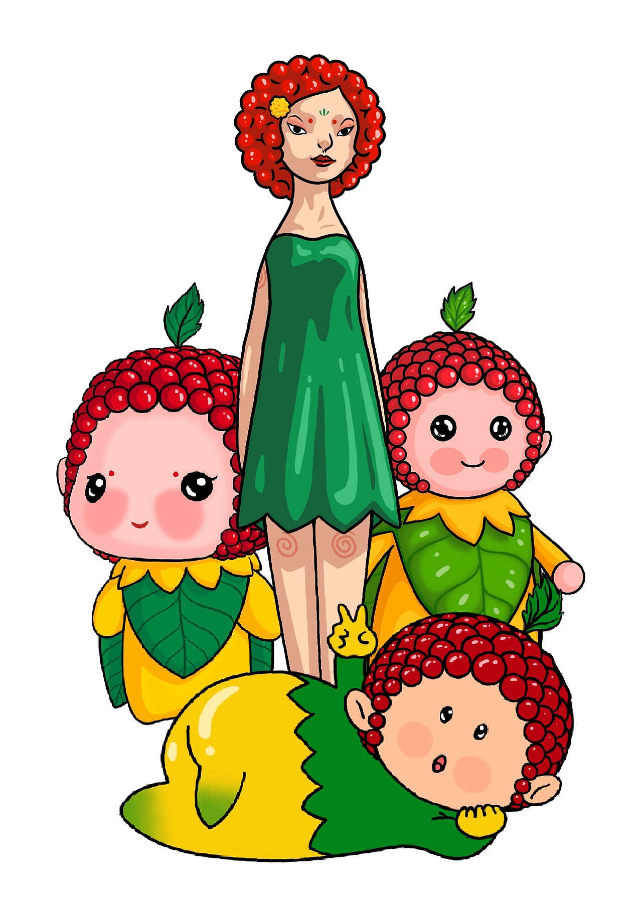 三七姑娘 "红七儿"|插画|创作习作|蒲青空 - 原创作品 - 站酷 (zcool)