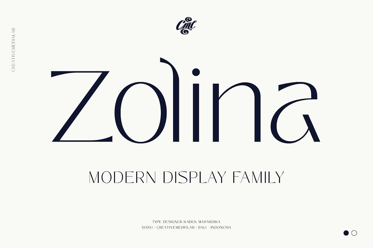 时尚高端现代英文字体设计-Zolina（图ZMjM0ODI3MzM2） - 字体/字形 - 站酷设计师RoblesTegan原创素材 - 站酷ZCOOL