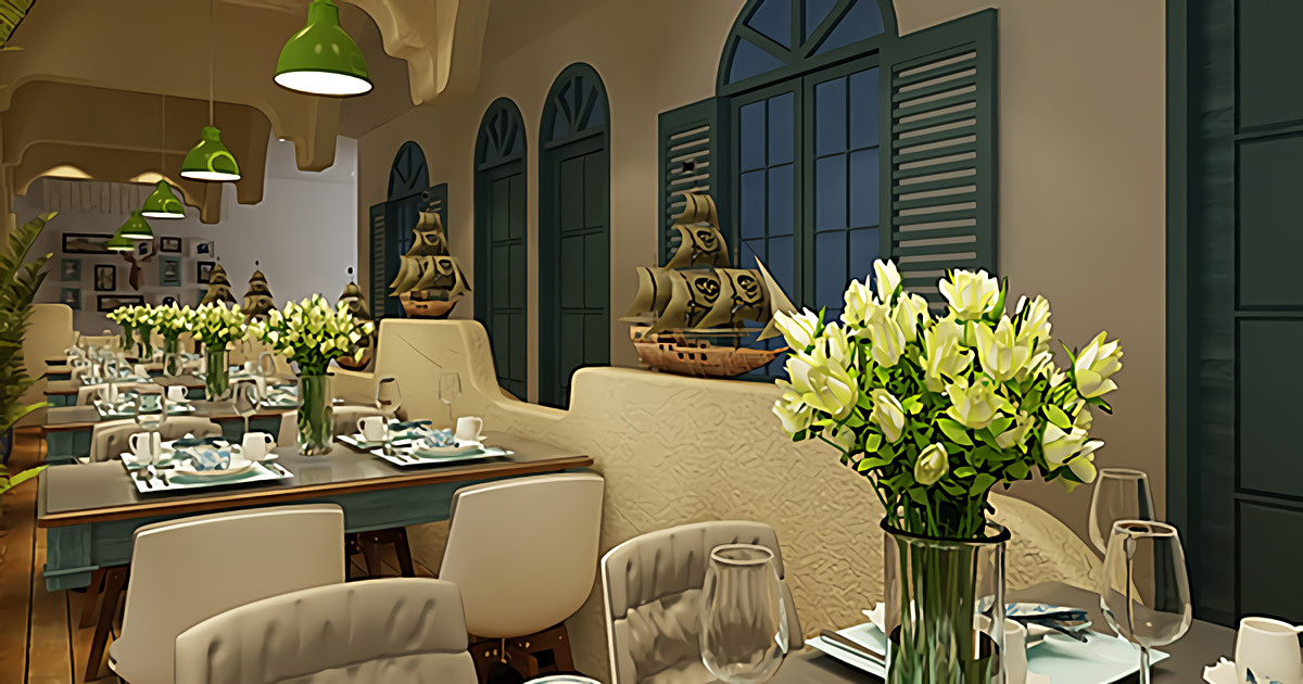 郑州金橄榄特色餐厅装修公司设计案例