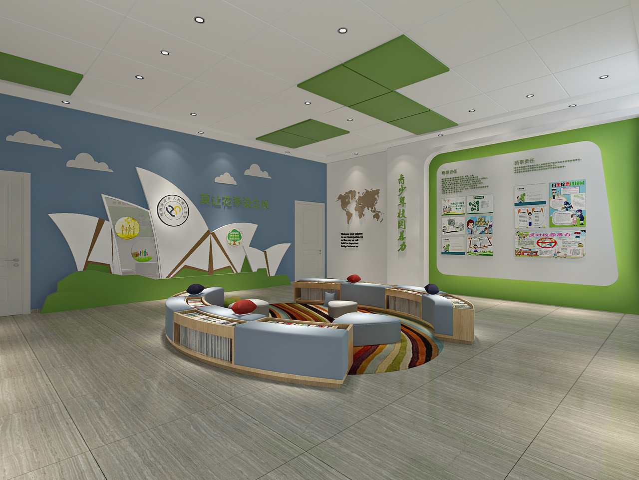 青少年教育展厅3d效果图（图ZMjA3NTM3MzQ4） - 其他三维 - 站酷设计师不求人_ph原创素材 - 站酷ZCOOL