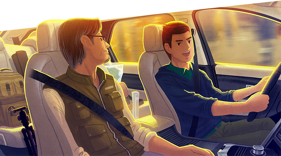 心的旅程，父亲节小记（图ZNTE2OTcxMTY=） - 商业插画 - 站酷设计师zerohole原创素材 - 站酷ZCOOL
