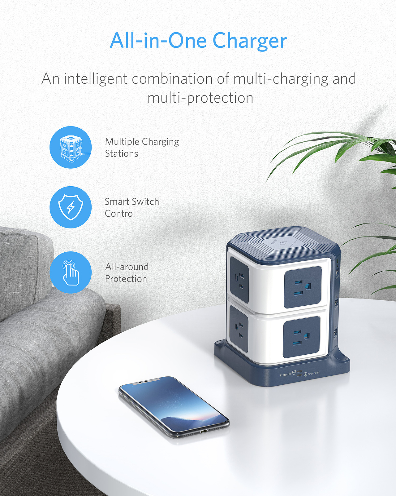 BESTEK 8-outlet POWER strip亚马逊套图