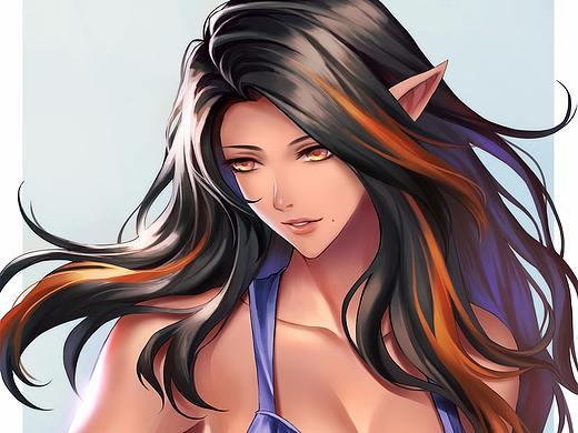 女精靈（個(gè)人主頁(yè)-ZMjc0MDQyOTI=） - 創(chuàng)作習(xí)作 - 站酷設(shè)計(jì)師Kazeyu原創(chuàng)素材 - 站酷ZCOOL