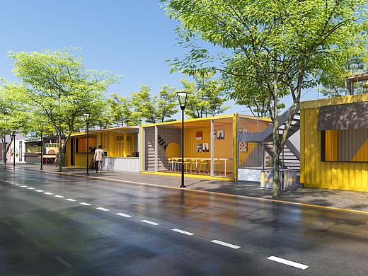 集装箱街道门面效果