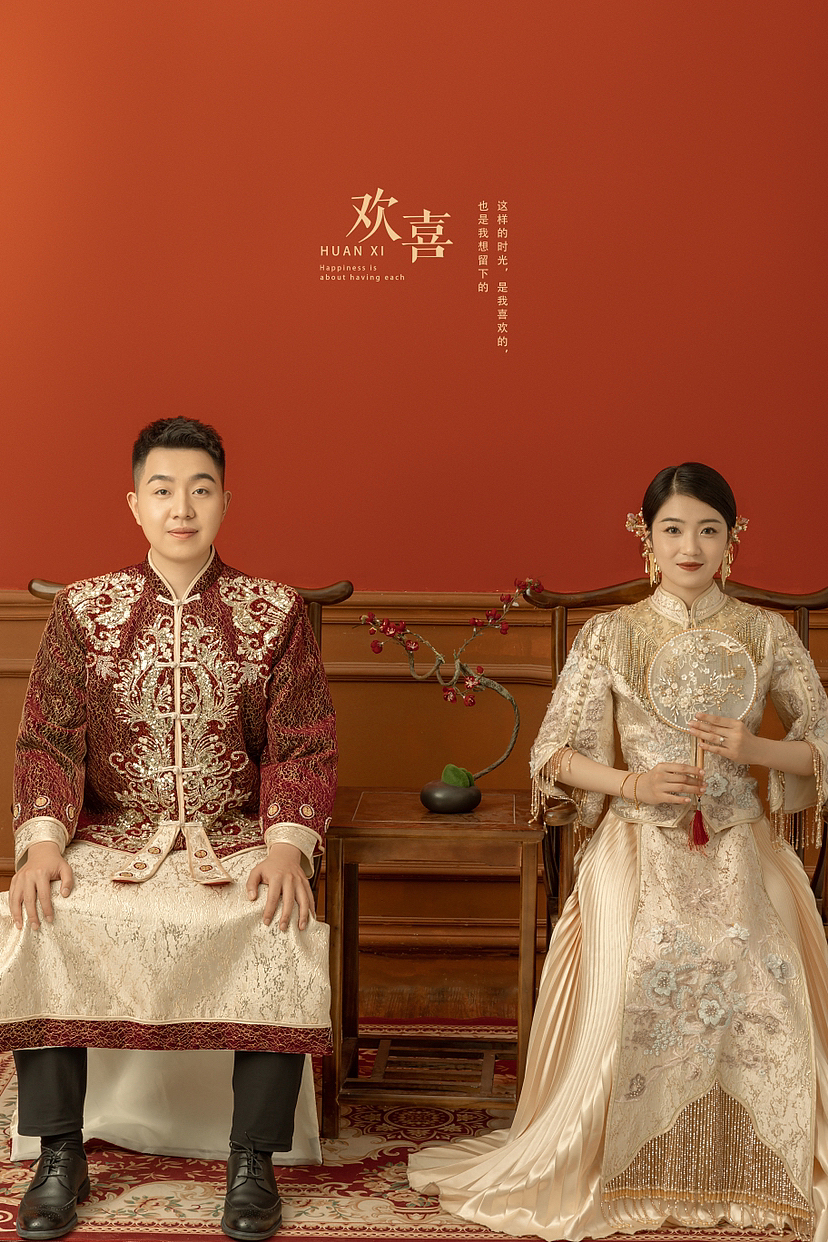 新中式婚纱照 一瞥一笑，一举一动皆是温柔。（图ZMzI0ODA2MDQ4） - 人像摄影 - 站酷设计师麦格映画原创素材 - 站酷ZCOOL