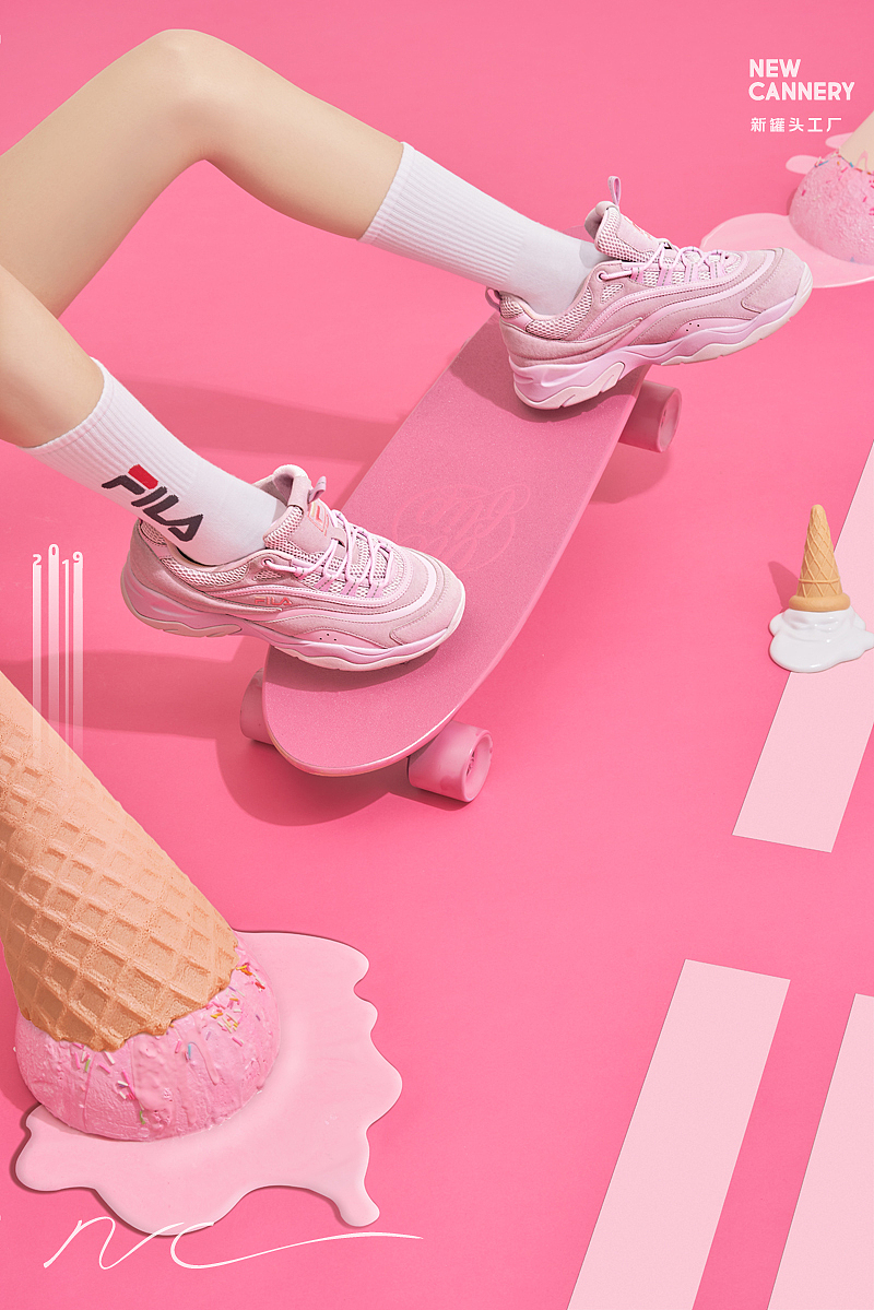 创意视觉『 FILA｜RAY 』✖ 新罐头（图ZMTc1OTE3NDMy） - 产品摄影 - 站酷设计师新罐头视觉策略原创素材 - 站酷ZCOOL