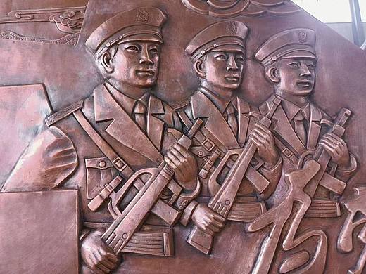 江西浙江四川烈士陵园红色抗战题材铜浮雕定制锻铜厂家