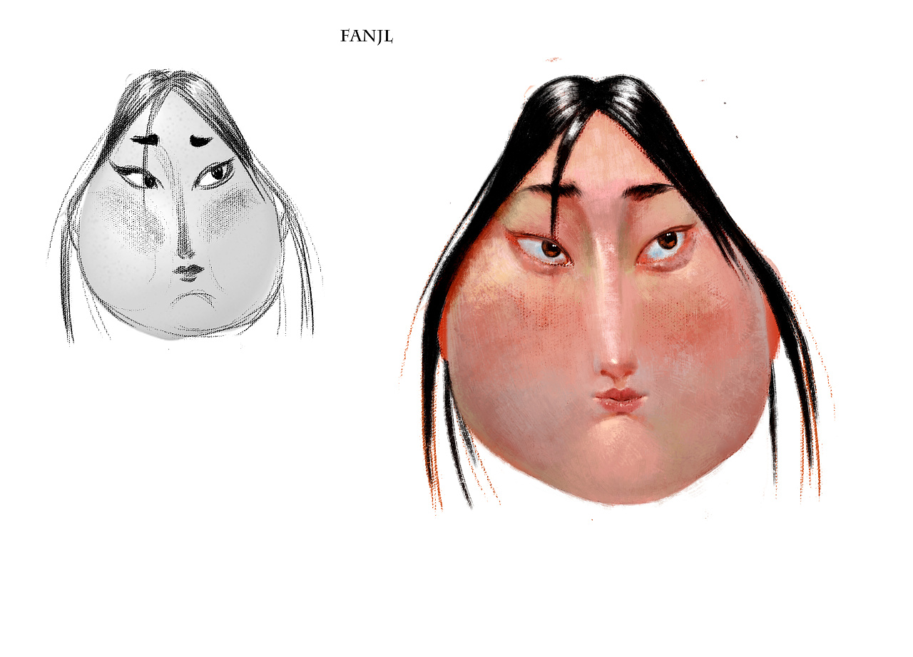 角色面部设计|插画|概念设定|樊安安 - 原创作品 - 站酷 (zcool)