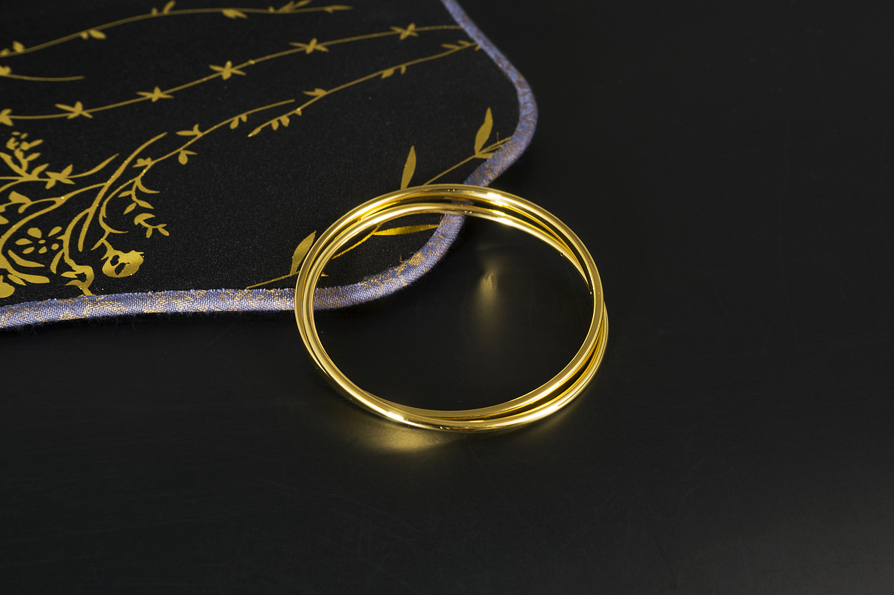 黄金足金手镯产品场景图(7款)