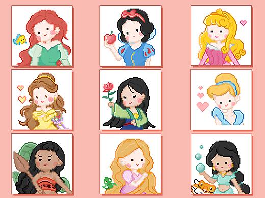 迪士尼公主系列头像