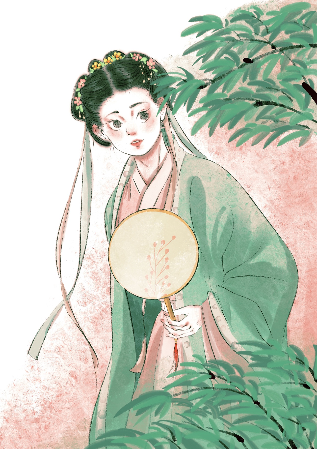 古风女孩插画合集