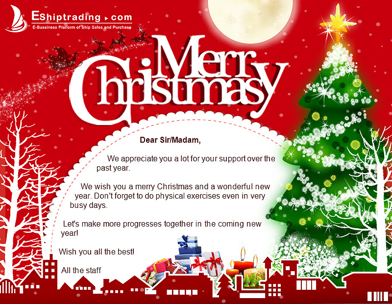 这是国外客户过圣诞节之前所设计的Email祝福作品