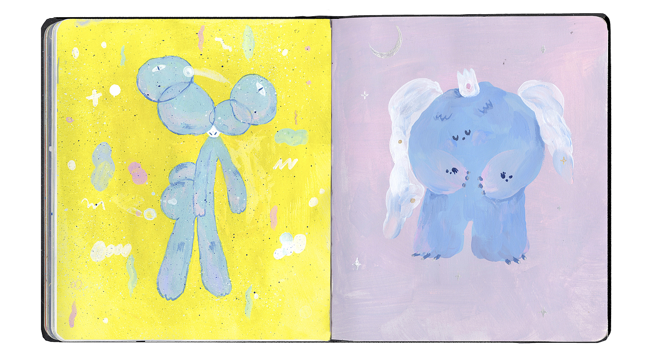 Sketchbook/ Imaginary Friends（图ZMTU4NzY0Nzg0） - 新锐潮流插画 - 站酷设计师INCCO原创素材 - 站酷ZCOOL