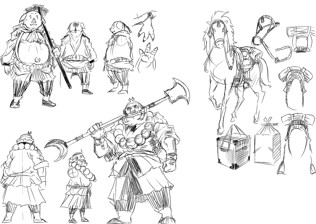 人物设定（图ZMjU5ODU3MjA=） - 单幅漫画 - 站酷设计师leekimbong原创素材 - 站酷ZCOOL