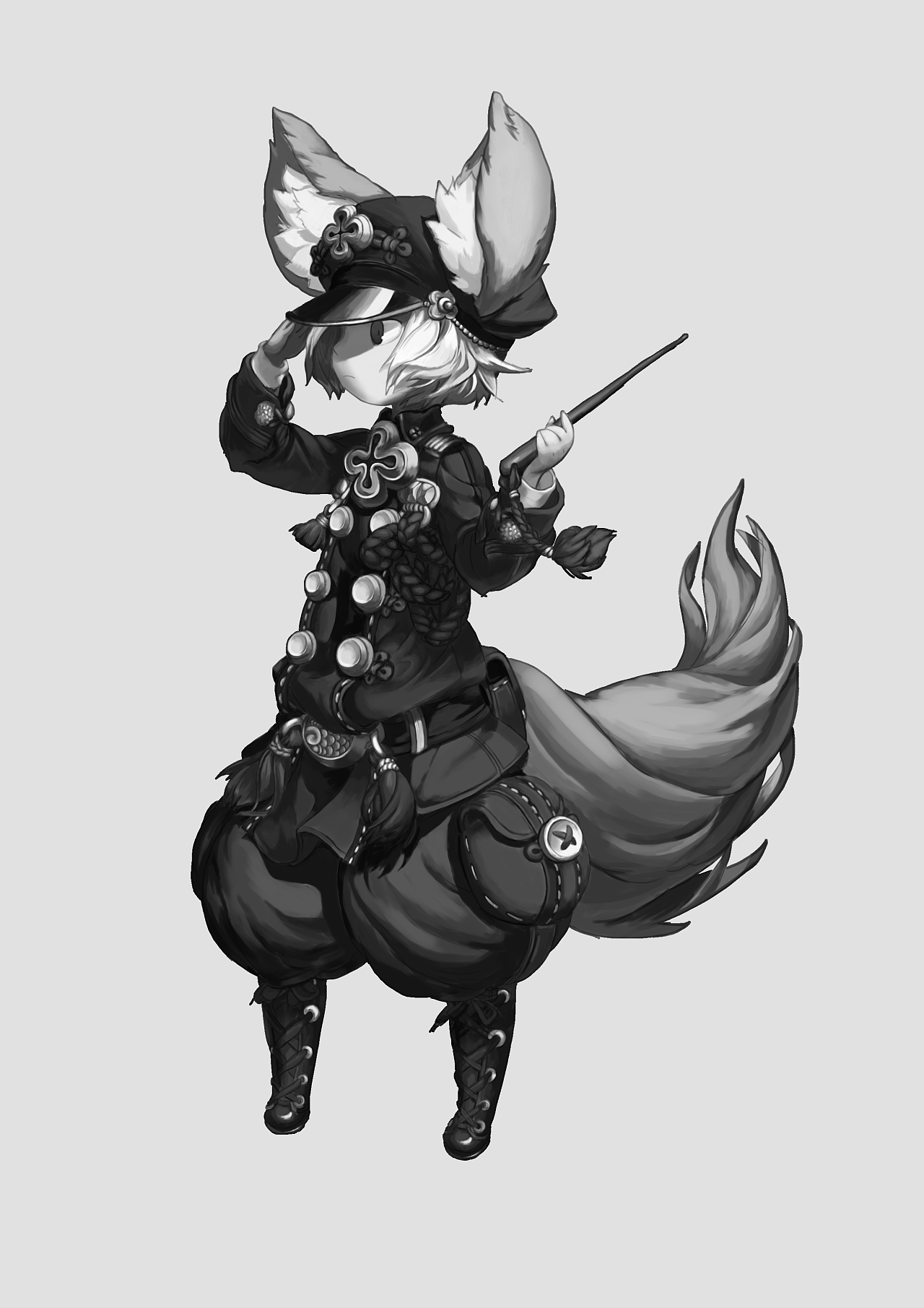 黑白稿练习|插画|游戏原画|吃榴莲的洋葱 - 原创作品 - 站酷 (zcool)