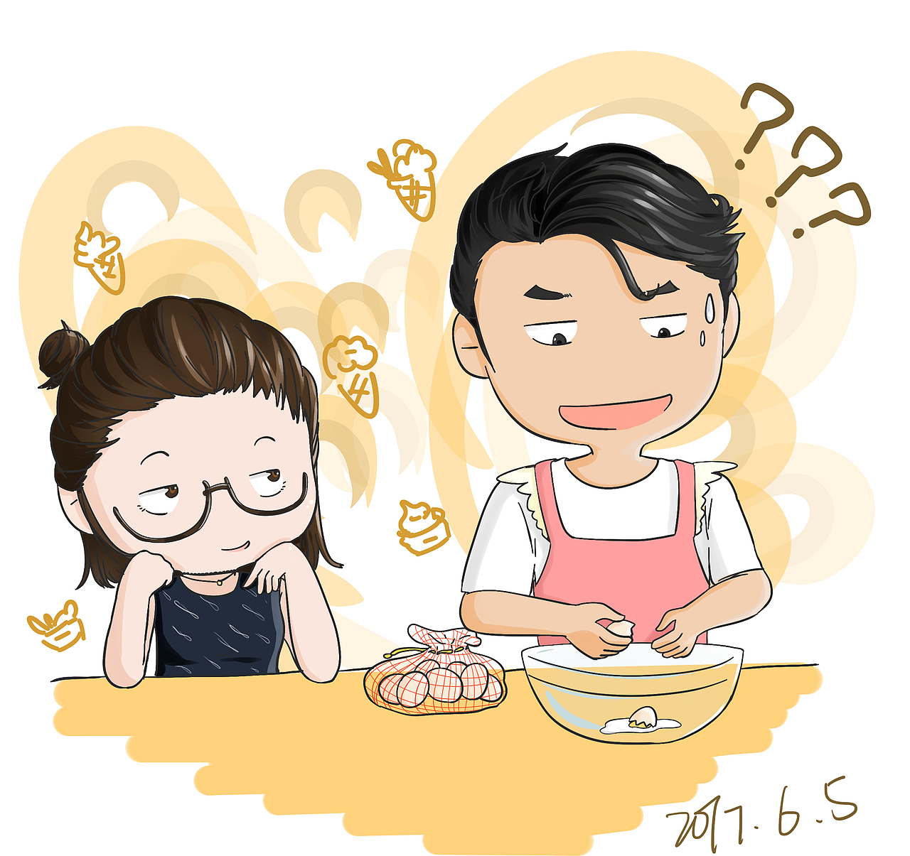 #我们#（图ZMTA0NjY4NzQ0） - 艺术插画 - 站酷设计师自然卷卷卷个毛线原创素材 - 站酷ZCOOL