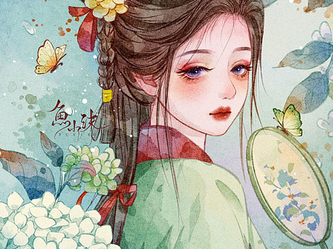 iPad绘画-古风少女头像