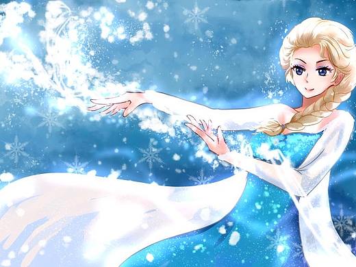 【内含福利】两分钟教你画《冰雪奇缘》同款背景