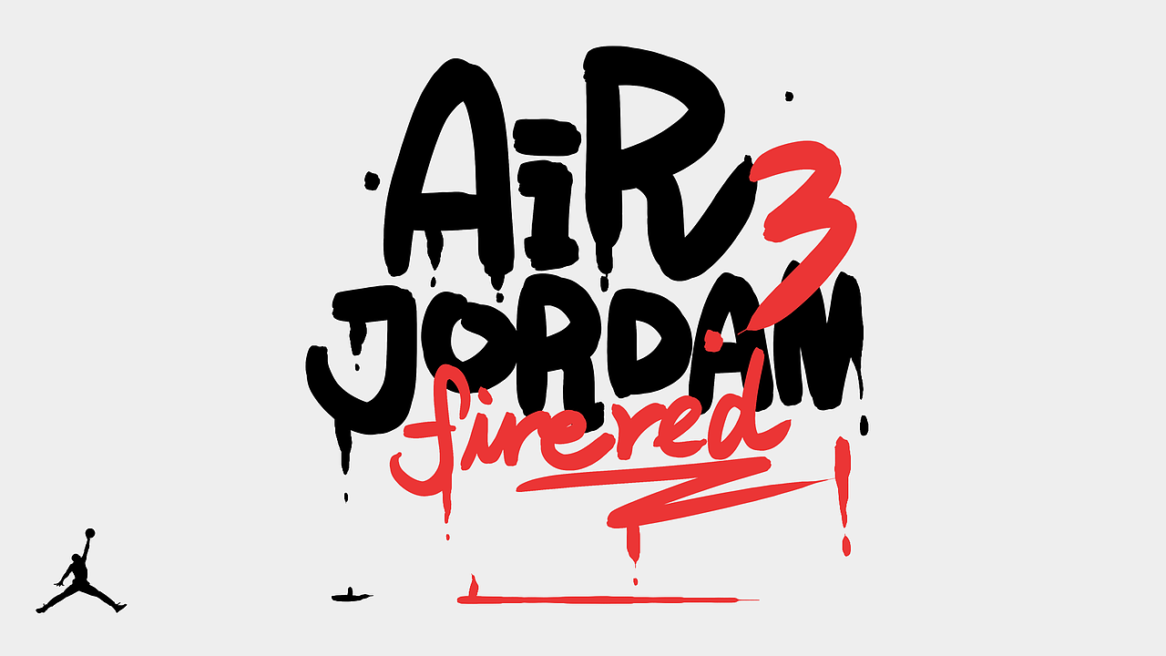 AIR JORDNA-3 FIRE RED（图ZMjgwNzMyMzI0） - 新锐潮流插画 - 站酷设计师一圈大胡子原创素材 - 站酷ZCOOL