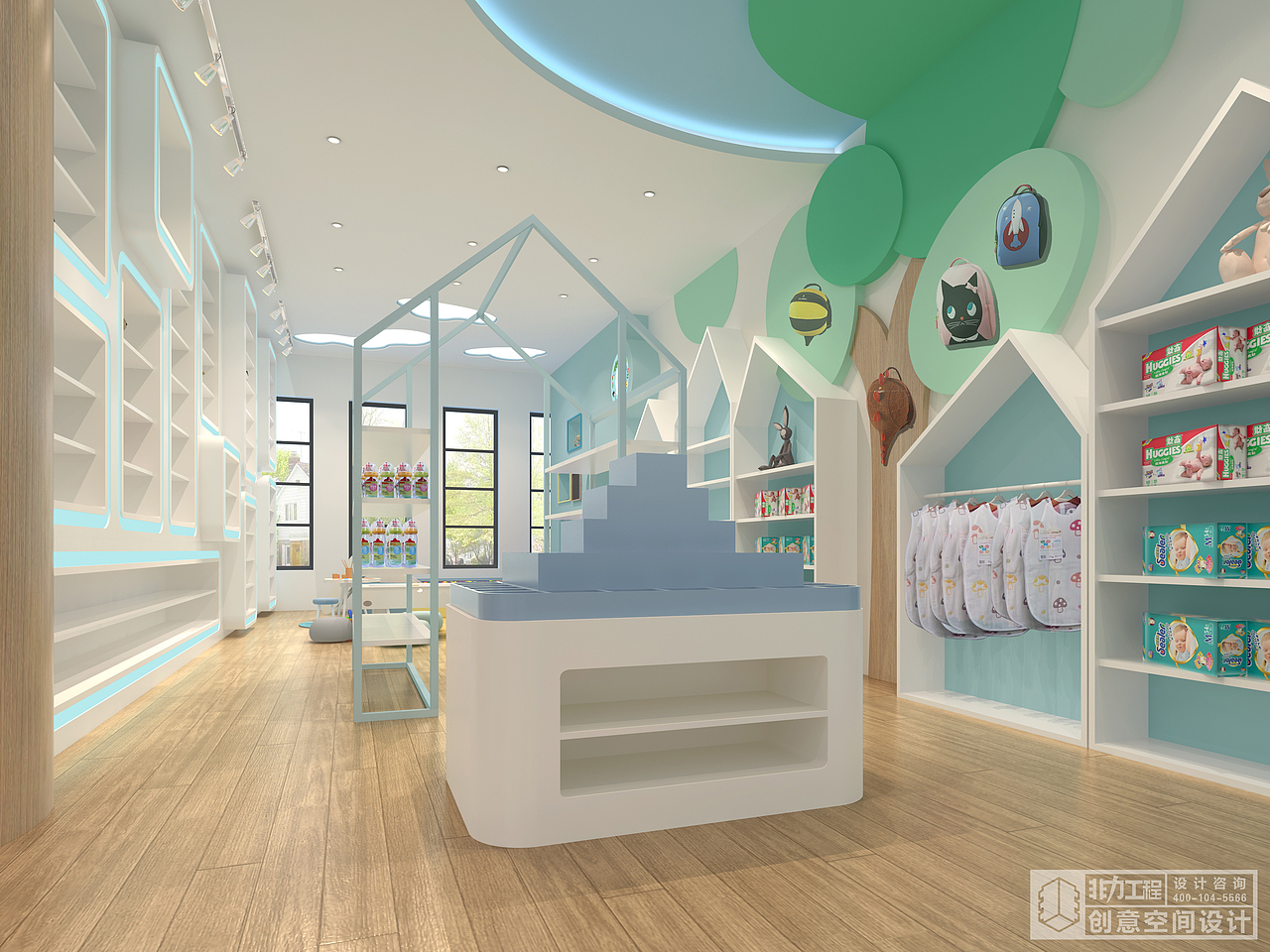 【非力工程·Ucosy母婴店】- 案例分享（图ZNzUzNjI2NTI=） - 家装设计 - 站酷设计师Cc拾叁原创素材 - 站酷ZCOOL