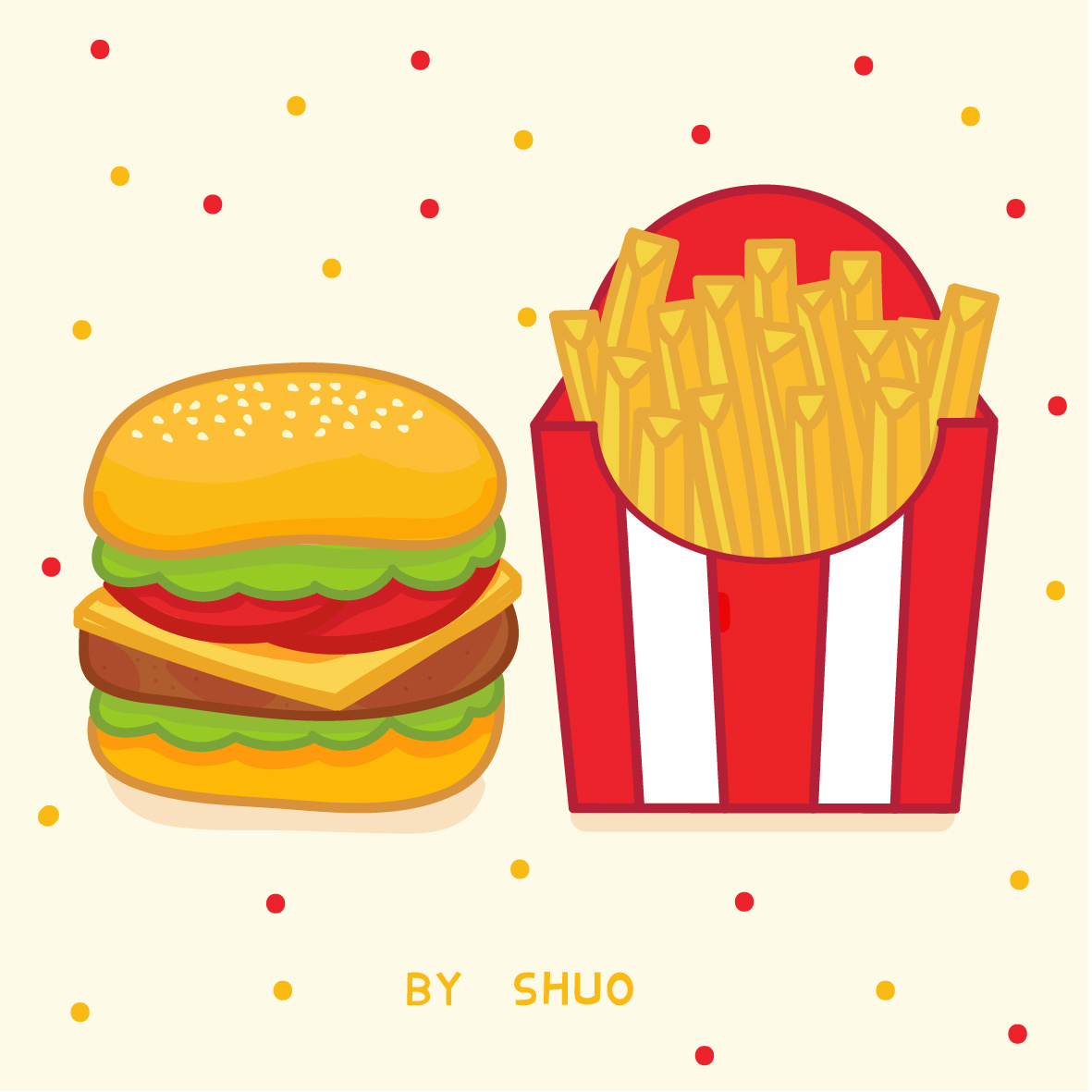 画食物充饥.....|插画|儿童插画|shuangs_cn - 原创作品 - 站酷 (ZCOOL)