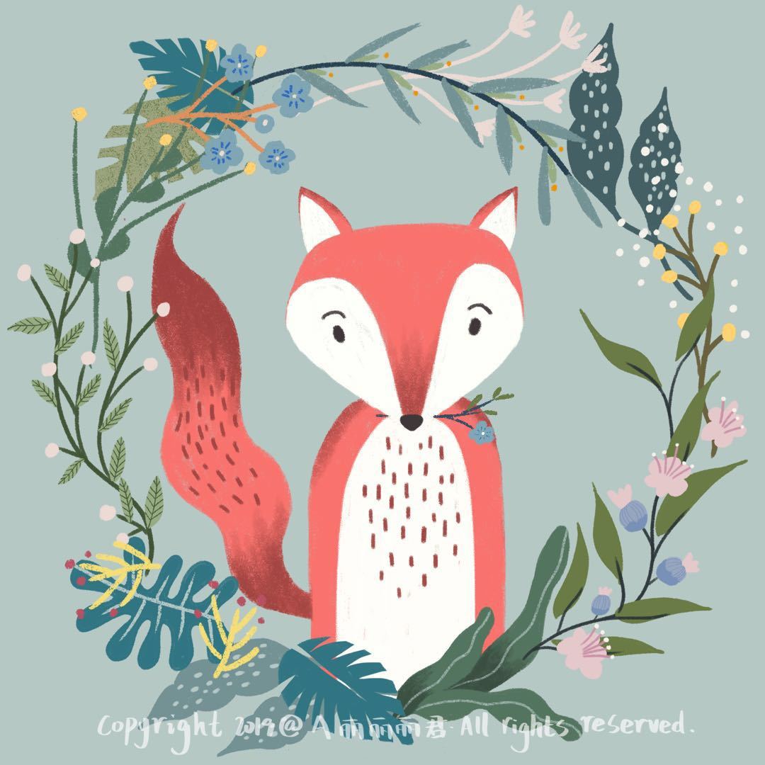 扁平风的小动物|插画|插画习作|a丽君君君 - 原创作品 - 站酷 (zcool)